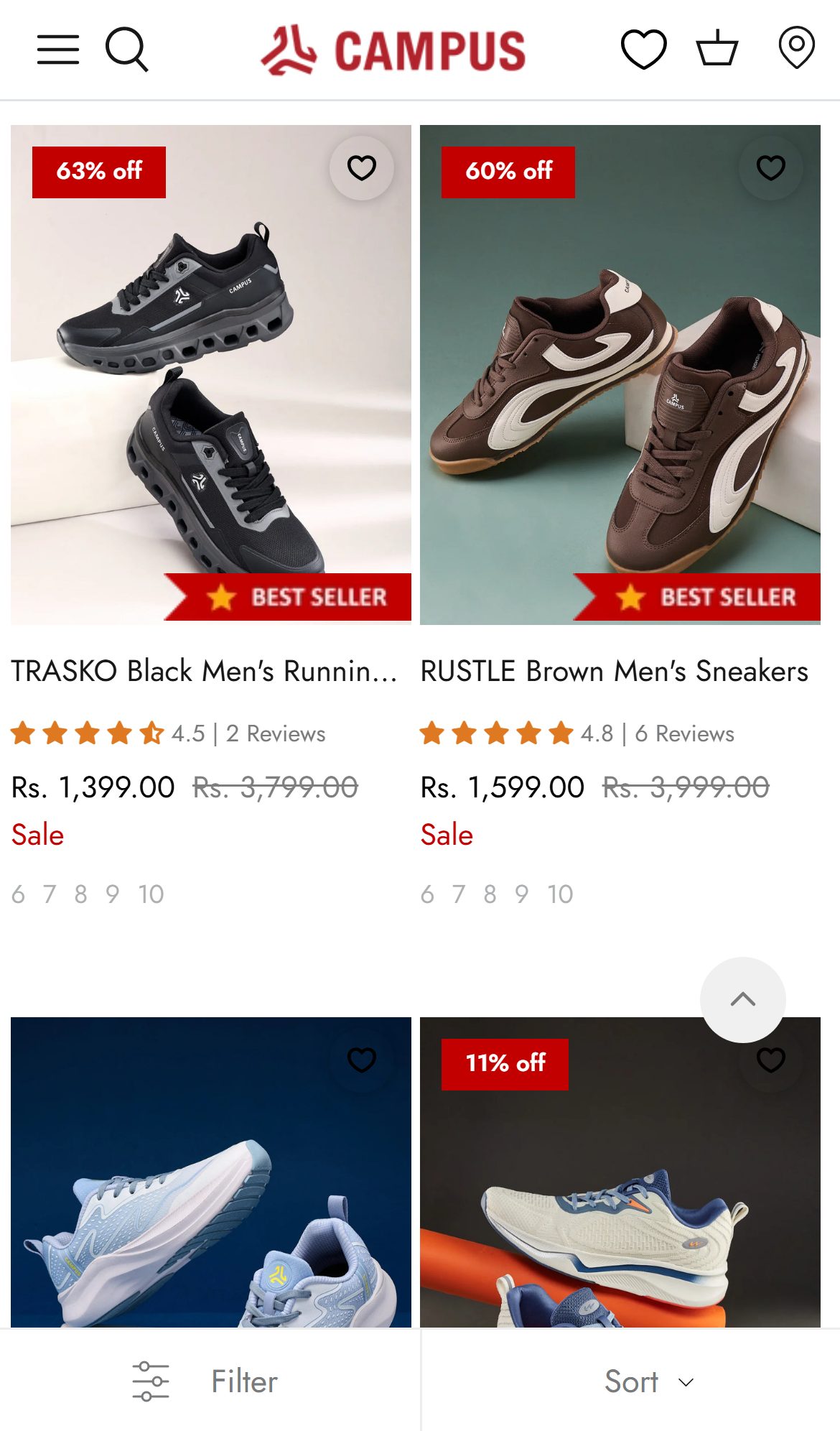 Campus Shoes — Mobile