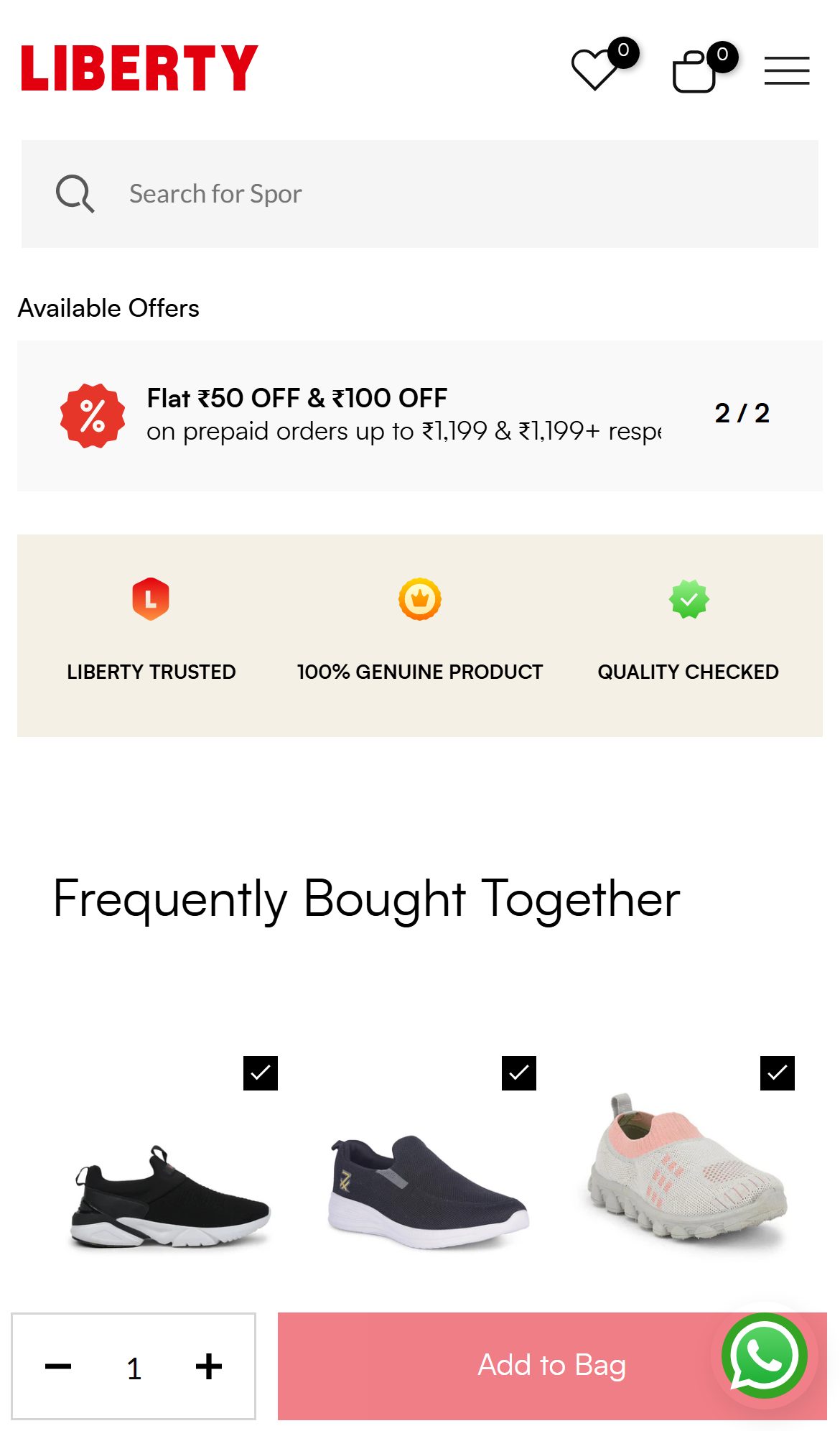 Liberty Shoes — Mobile
